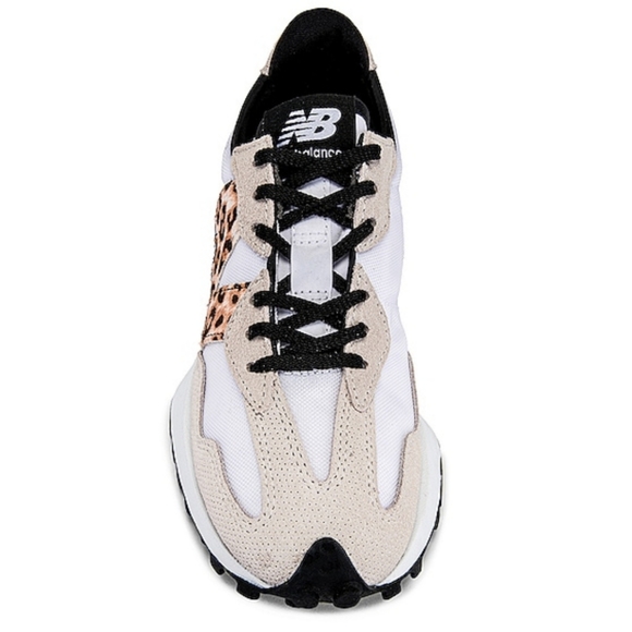 New Balance 327 Trainers Sneakers Animal Print White Black Size 9.5 - Picture 5 of 16